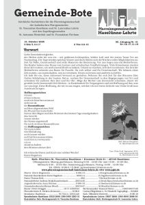 Gemeindebote Nr. 41 (12.10.2025)